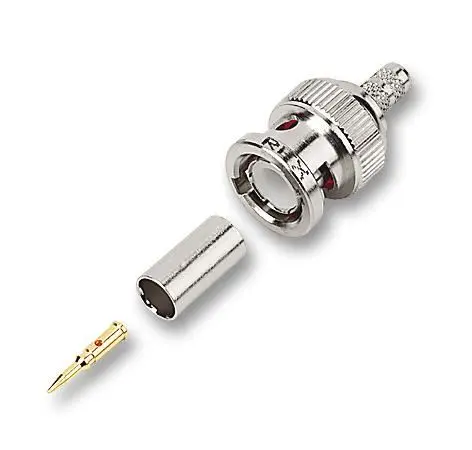 Pro Signal UK 75 ohm BNC Crimp Plug, Brass, for RG59/U Cable