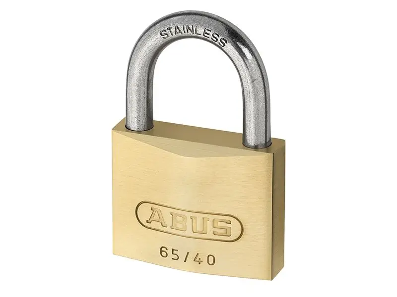 ABUS 65IB/50mm 黃銅掛鎖 不鏽鋼鎖扣 同款鑰匙 6504