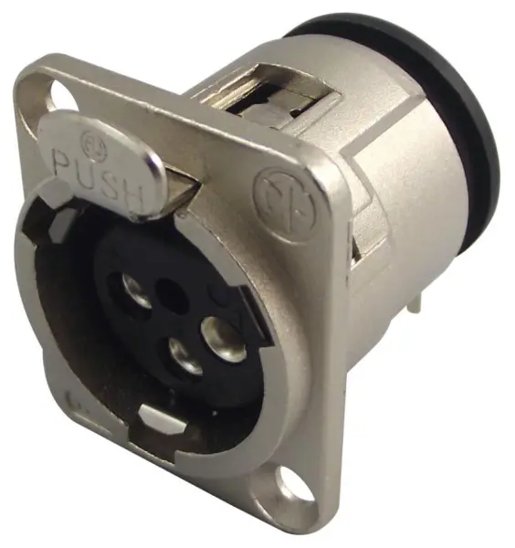 NEUTRIK - Soket XLR, 3 Pol, PCB, 90 Darjah