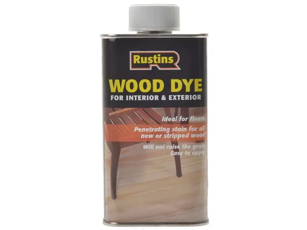 Rustins Wood Dye, Ebony, 250ml