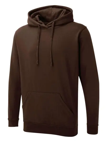 Uneek Hoodie UX Unisex - Teñido Reactivo, Marrón, Talla 2XL
