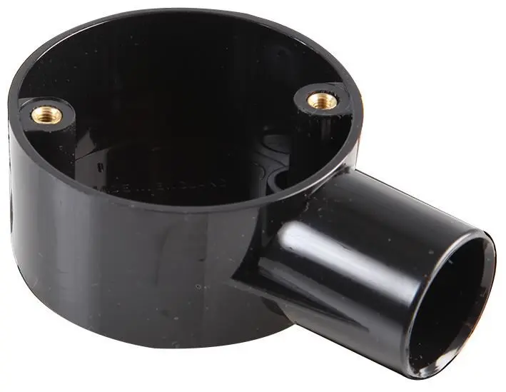 Pro Power - Bosca Teirminéil 1-Bhealach, Córas 25mm, Dubh