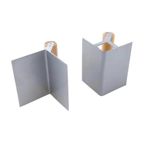 Silverline Corner Trowel Set, 2pce, Carbon Steel, 125 x 80mm
