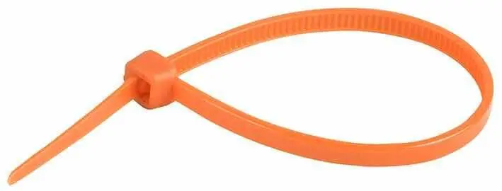 CONCORDIA TECHNOLOGIES - Bridas de Nylon 300mm x 4.8mm Naranja, Pack de 100