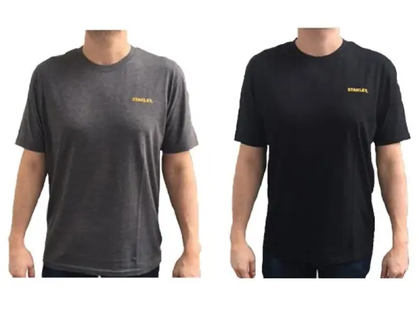 Ensemble de 2 t-shirts STANLEY, Gris et Noir, XXL