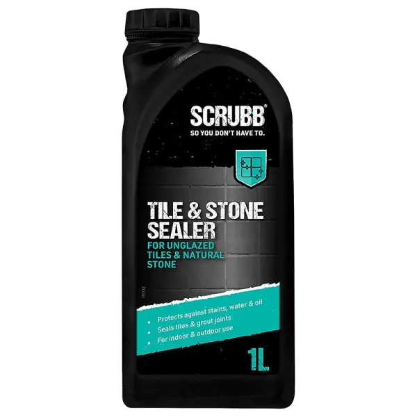 SCRUBB Tile & Stone Sealer for Interior & Exterior Use, 1 Litre