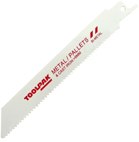 TOOLPAK Bi-Metal Reciprocating Saw Blades for Metal, 18TPI, 150mm, 5 Pack