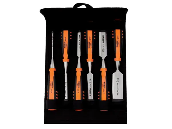 Bahco 424-P Bevel Edge Chisel Set, 6-Piece