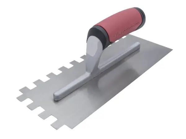 Marshalltown QLT Square Notched Trowel 13mm, Soft Grip, 400g