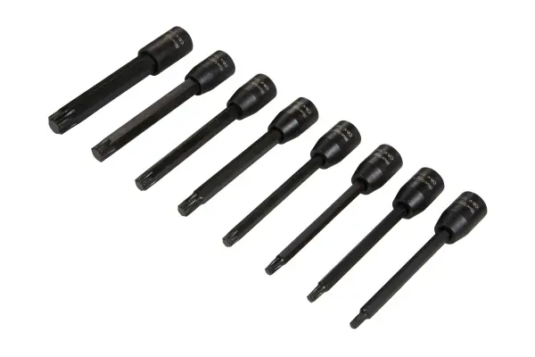Blue Spot Tools 8件套3/8英寸超长冲击Torx套筒组