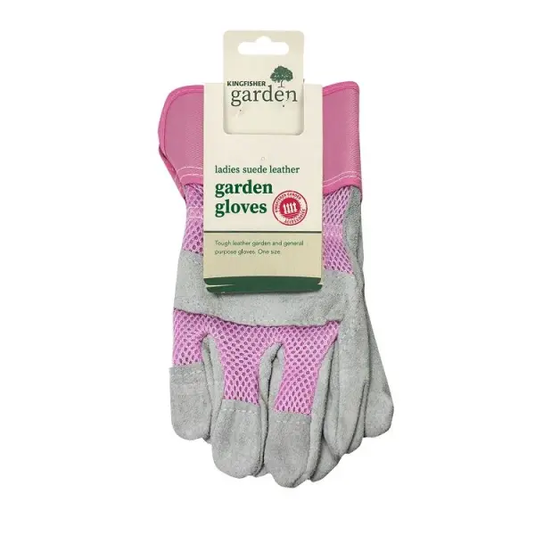 Kingfisher Guanti da Giardino Rigger in Pelle Scamosciata Donna