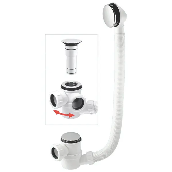 McAlpine White Bottle Bath Trap, 40 mm, 602 g