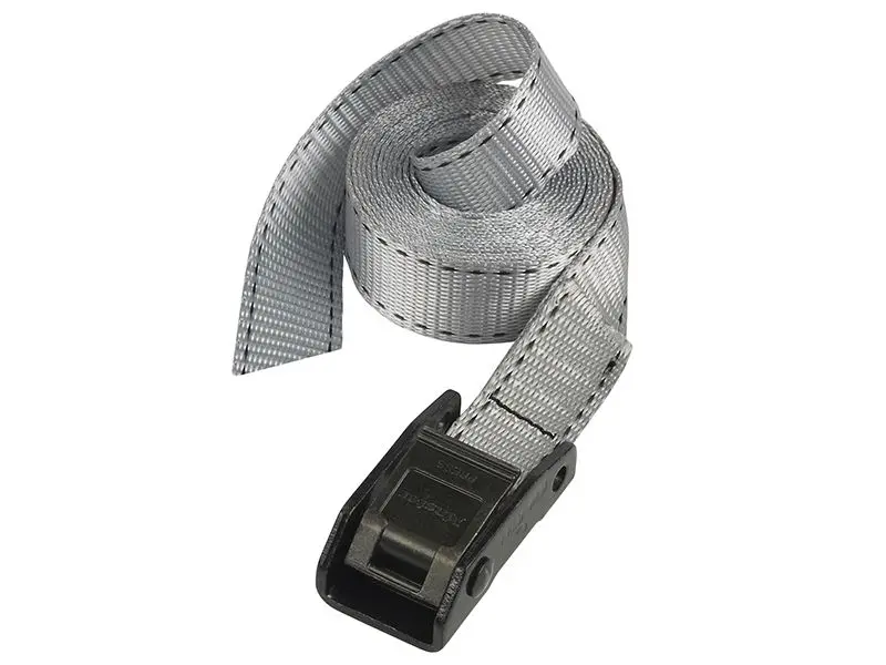 Master Lock Lashing Strap, Metal Buckle, Grey, 5m, 150kg