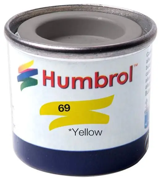 Humbrol Enamel Paint Gloss Yellow No. 69, 14ml