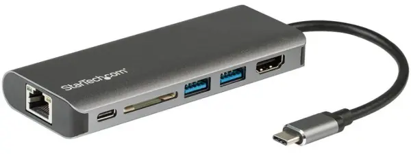 STARTECH USB-C 多端口擴展器 (4K HDMI + USB 3.0 供電) 太空灰