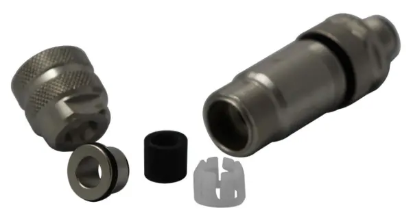 BINDER - 4路M12插頭，鎖環及EMI屏蔽