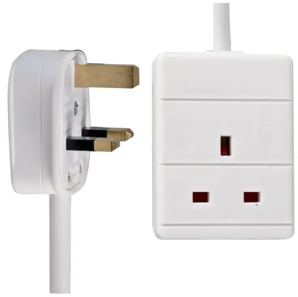 PRO ELEC Verlängerungskabel 1-fach, weiß, 20m