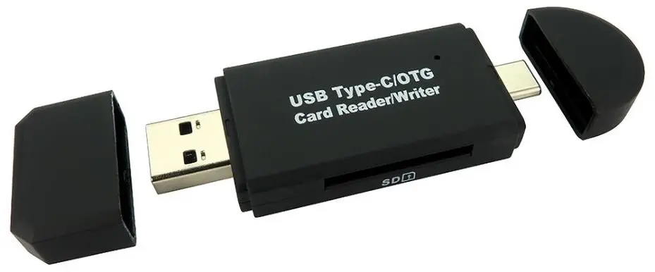 Newlink קורא כרטיסי SD/MicroSD כפול עם חיבורי USB-C ו-USB-A