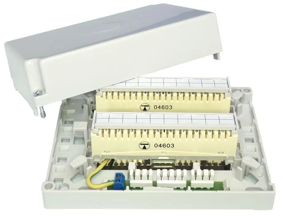 TUK 202 Connection Box, 20 Pair, ABS, 170x120x55mm