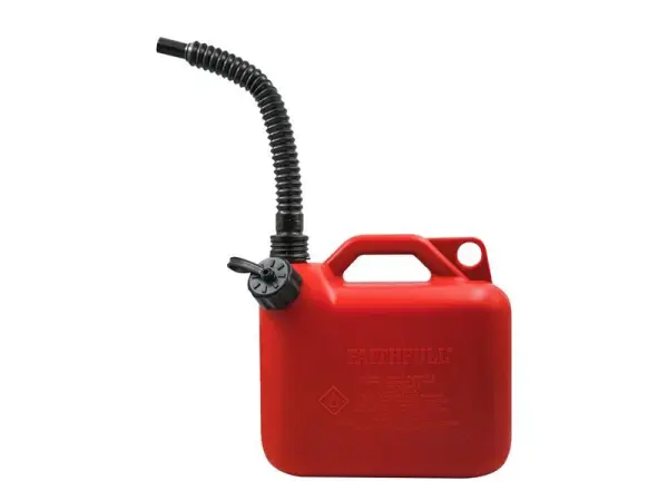 Faithfull Plastic Fuel Can - Red 5 litre