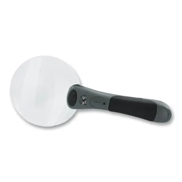 LIGHTCRAFT Handheld Illuminated Magnifier, 2.5x, 90mm