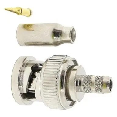 VDC BNC Crimp Plug, 75 Ohm, RG179, DC-2GHz