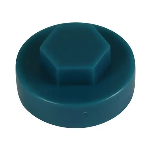 Timco Tapas para Tornillos Hexagonales, Azul Océano, 19mm - Paquete de 1000