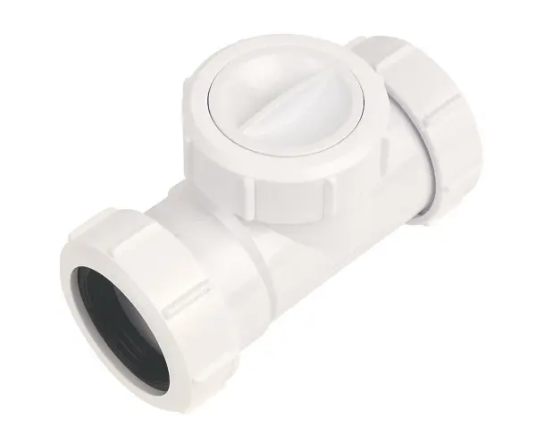 McAlpine T28M-NRV White 40mm Non-Return Valve