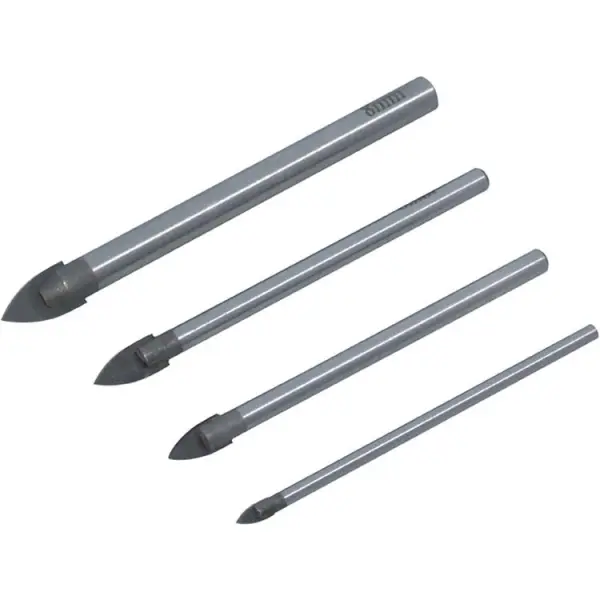 Amtech Glass & Mirror Drill Bit Set 4pk