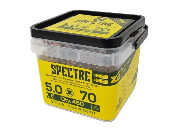 ForgeFix Spectre™ PZ Vrut do dřeva CSK ZYP 5,0 x 70mm (450 ks v balení)