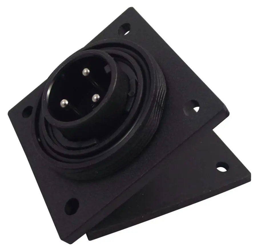 BULGIN Buccaneer Standard - Connecteur panneau à 3 broches avec montage à bride