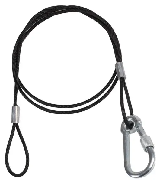 Lien de sécurité PULSE en acier noir 3mm x 900mm