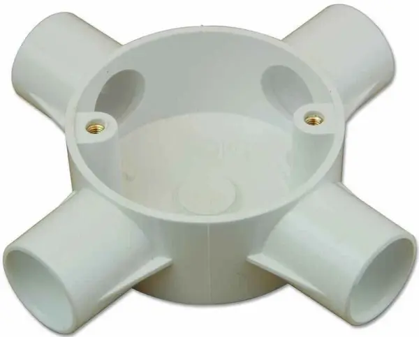 Pro Power 4-Way Terminal Box, 20mm System, White