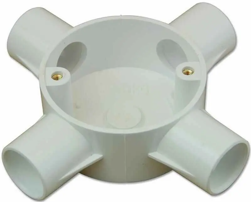 Pro Power 4-Weg Aansluitdoos, 20mm Systeem, Wit