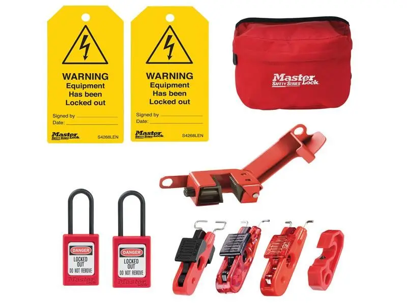 Master Lock Elektrisch Lockout Kit, 9-delige set