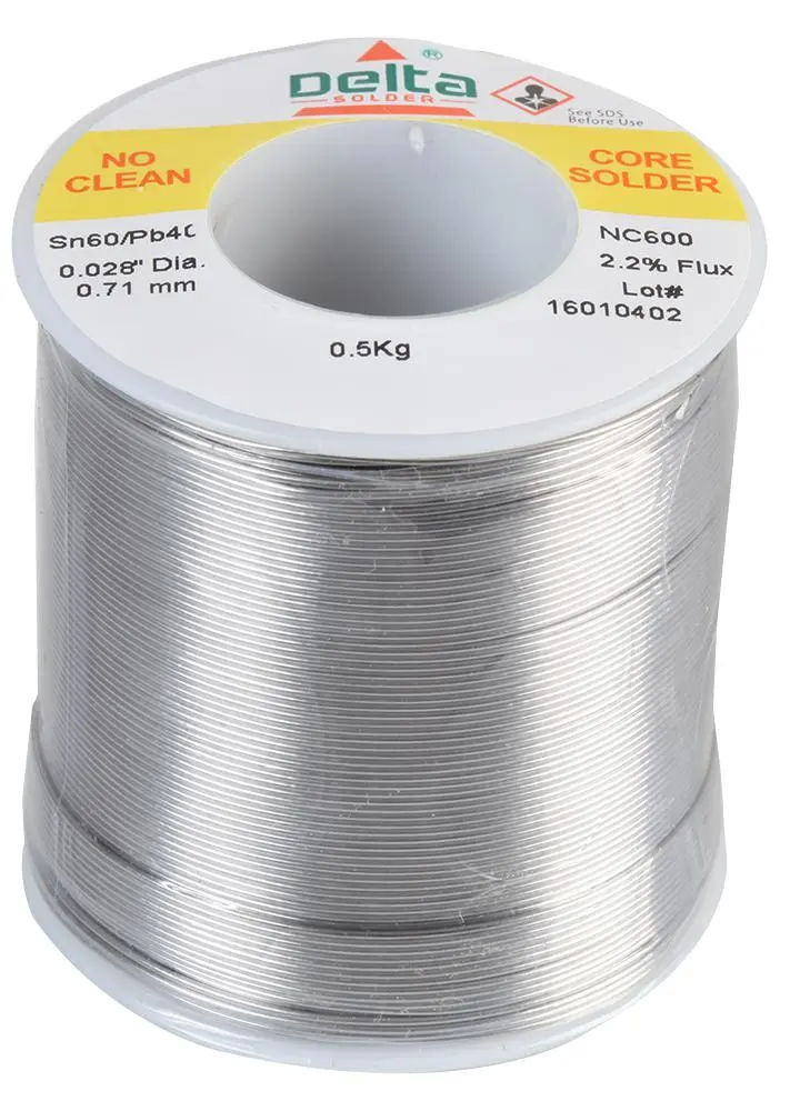 QUALITEK 60/40 Leaded Solder Wire, 0.7mm, 500g