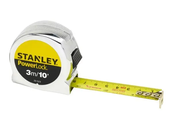 STANLEY PowerLock Classic Cinta Métrica de Bolsillo 3m/10ft, 19mm