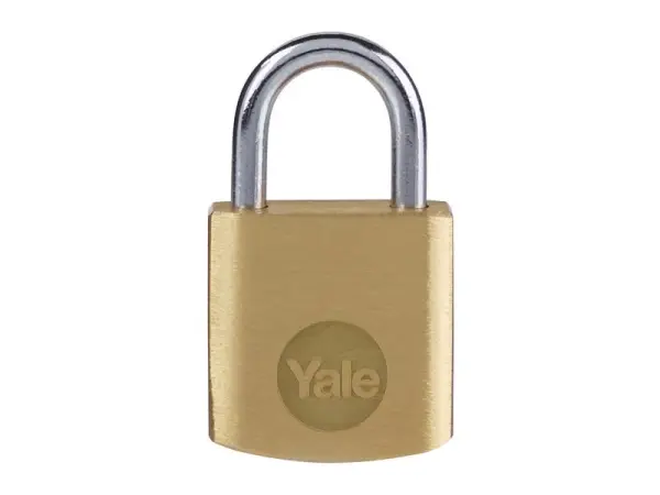 Yale Candado de Latón 20mm con Arandela de Acero