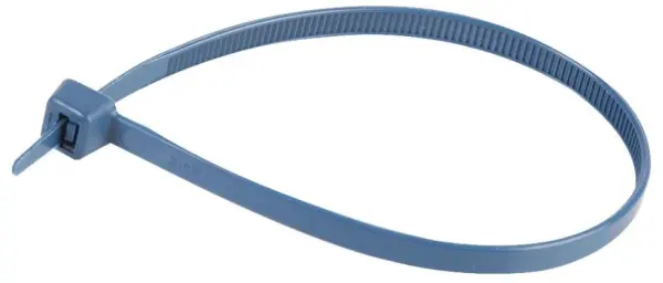 PRO ELEC Atadores Detectáveis a Metal, Nylon 6.6, Azul, 100mm, Pacote de 100
