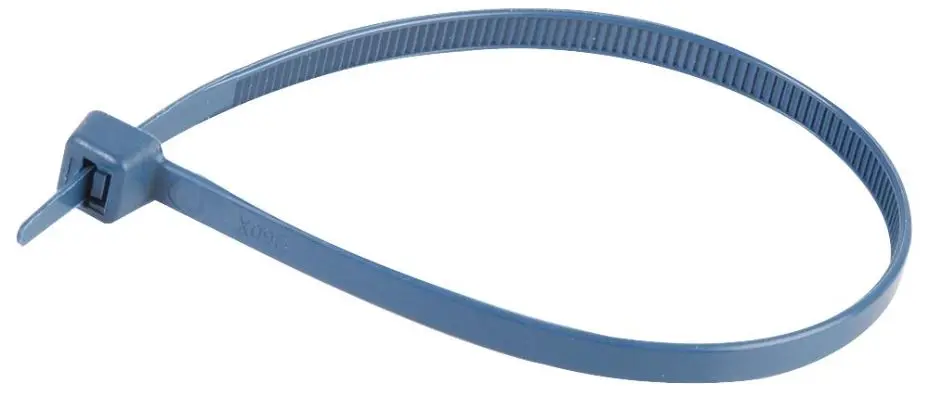PRO ELEC Collier de serrage détectable, Nylon 6.6, Bleu, 100mm, Lot de 100