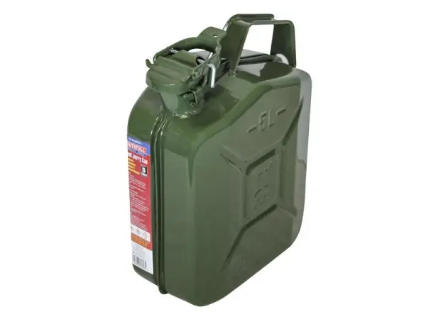 Faithfull Steel Jerry Can, Green, 5 Litre