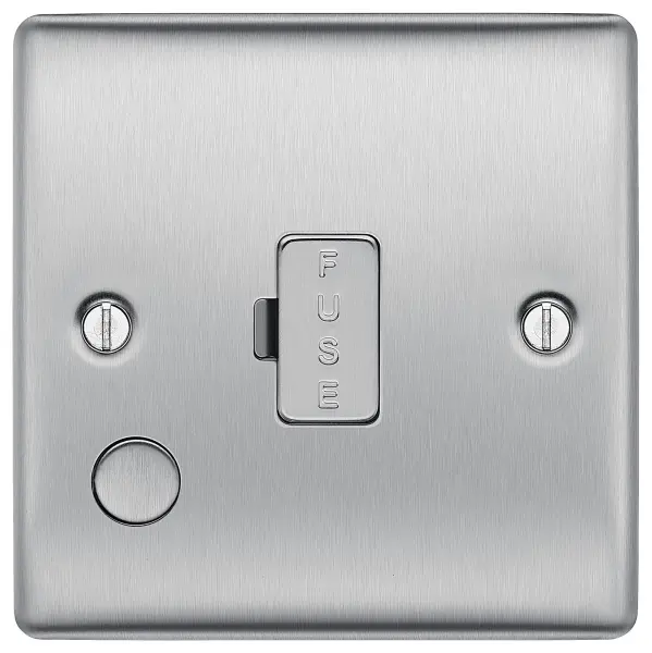 British General Nexus Metal Unswitched Fused Connection Unit with Flex Outlet, 