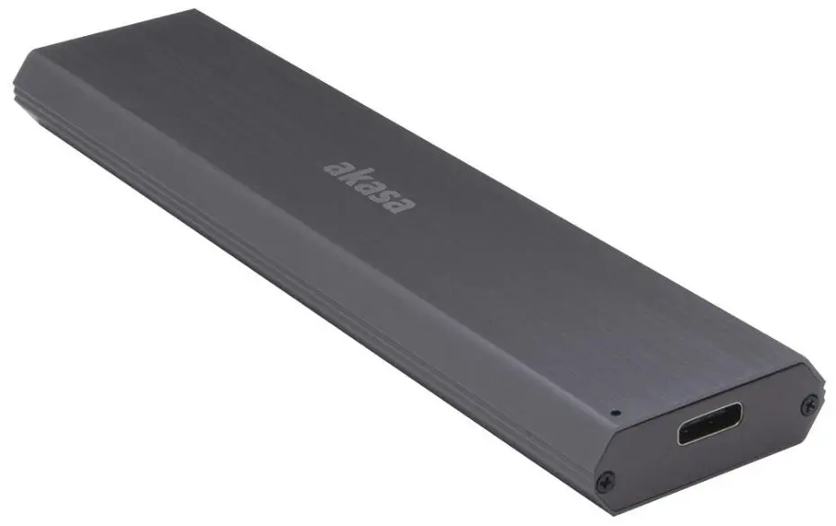 AKASA - Secladh M.2 NVMe SSD Alúmanaim, USB 3.1 Gen 2