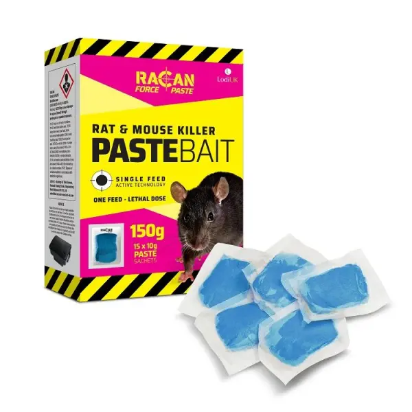 Racan Force Rat Killer Paste Bait Pack, 15 x 10g