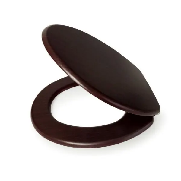 Raraion Wooden Toilet Seat, Mahogany Finish, 440 mm