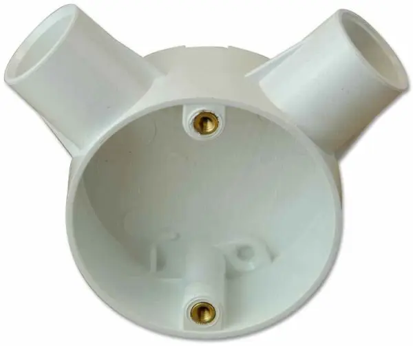 PRO POWER תיבת זווית דו-כיוונית למערכת 20 מ״מ - לבן