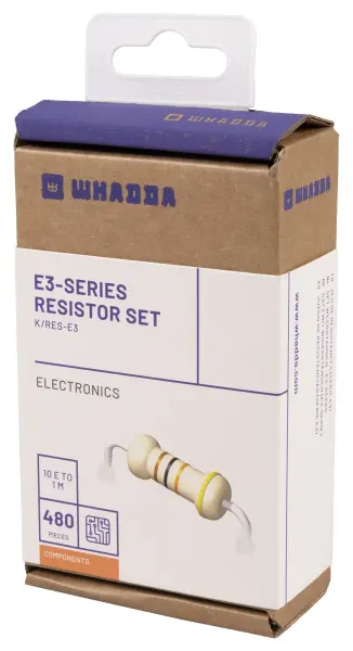 Whadda UK E3 Series 1/4W Resistor Set, 480 Pieces
