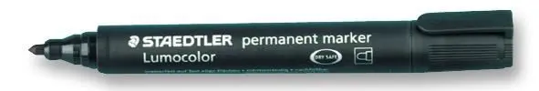 STAEDTLER Bullet Tip Lumocolor Permanent Marker Pen - Black