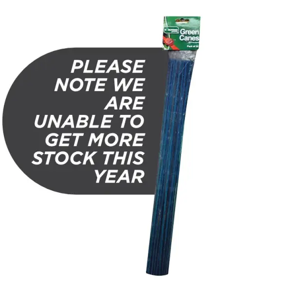 Kingfisher Split Green Garden Canes 60cm, Pack of 20