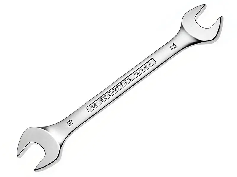 Facom 44.8X9 Open-End Spanner, 8mm & 9mm, 137mm